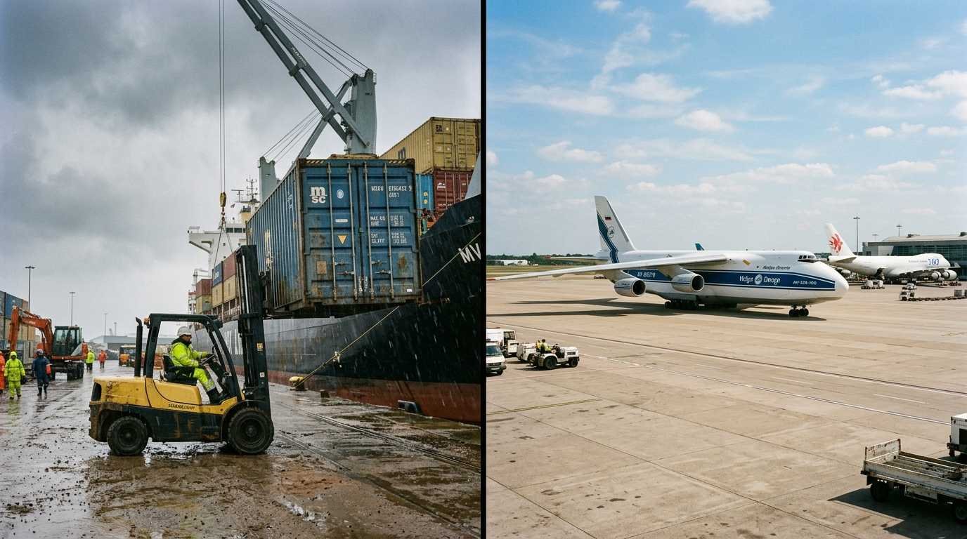 Sea Freight vs Air Cargo UK to Dubai | Cost & Speed Guide Impact