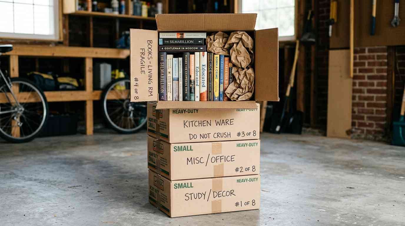 how to pack books for moving