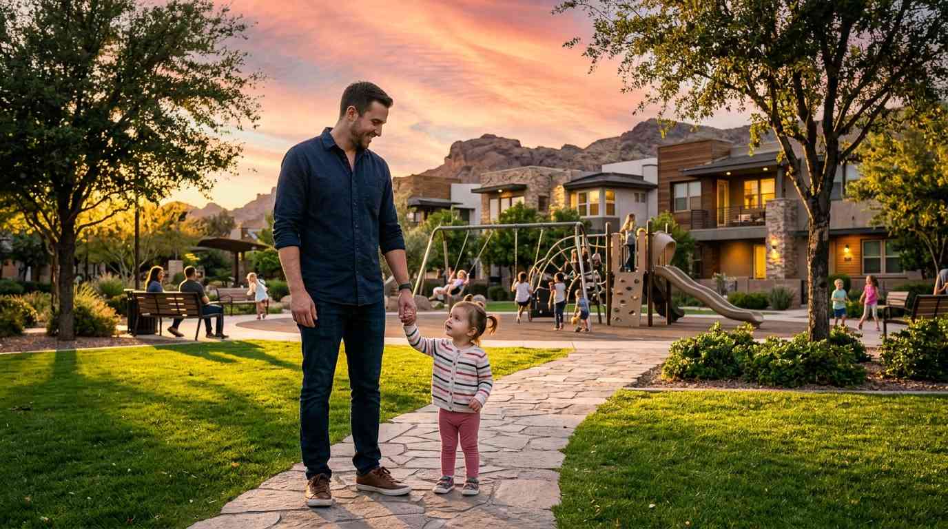 living in a townhouse in town square