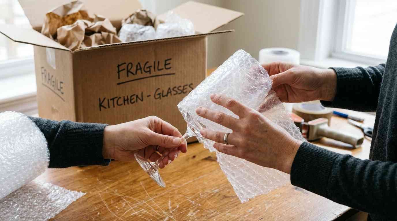 packing fragile items